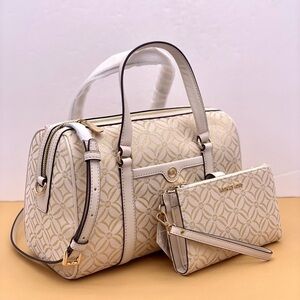 Michael Kors Duffle Satchel and wallet Set